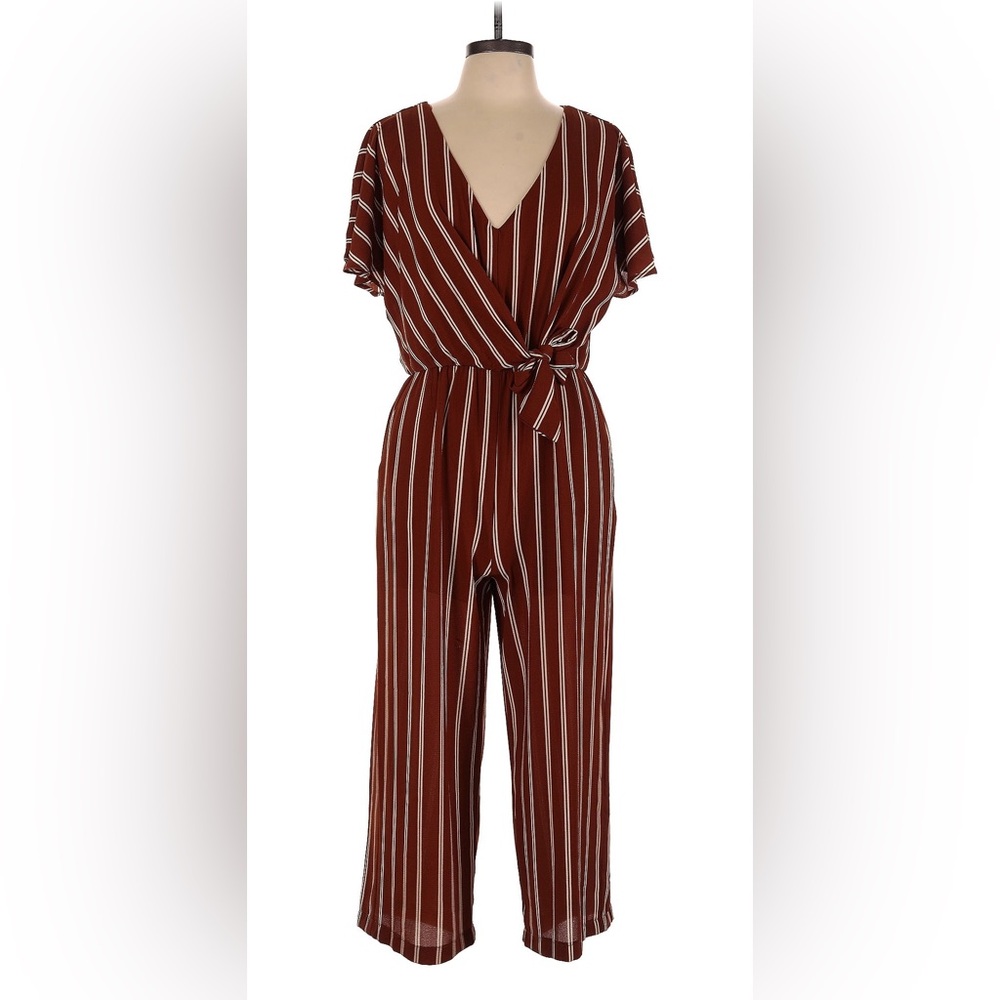 Lily Black Faux Wrap Jumpsuit